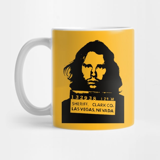 Jim Morrison Mugshot by ölümprints